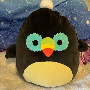 Squishmallows 16” Tito the Black and Yellow Toucan